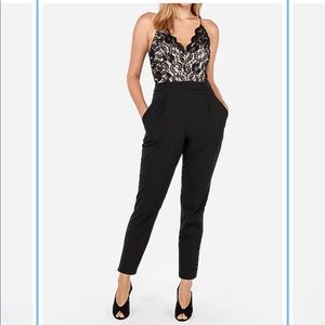 Express Lace Bodice Cami Jumpsuit